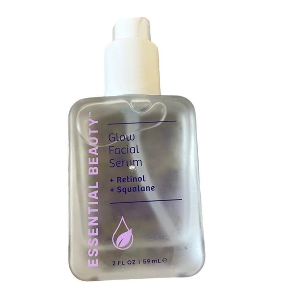 Essential Beauty Glow Facial Serum Retinol Squaline 2 Fl. Oz.